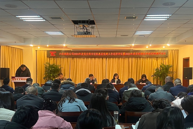 市城投公司召開2024年度黨支部書記抓基層黨建工作述職評議會議暨2024年度目標績效考核述職測評會議